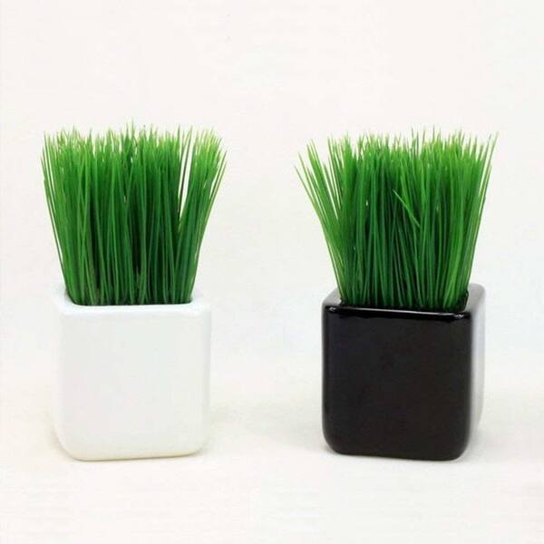 Shop Papasgjx Artificial Bean Sprouts Plastic Plant In Pot For