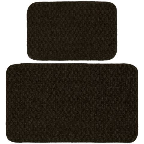 Garland Rug Town Solid Checkered Durable Kitchen/ Door Mat Accent Rug
