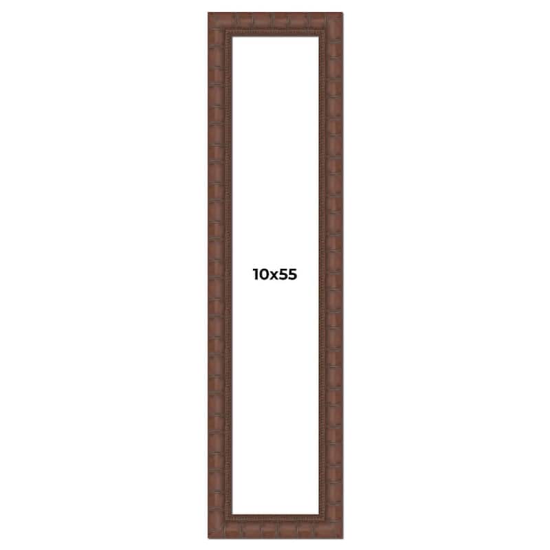 10x55 Frame Pewter Solid Wood Picture Frame Width 1.625 Inches | Interior Frame Depth 0.6875 Inches