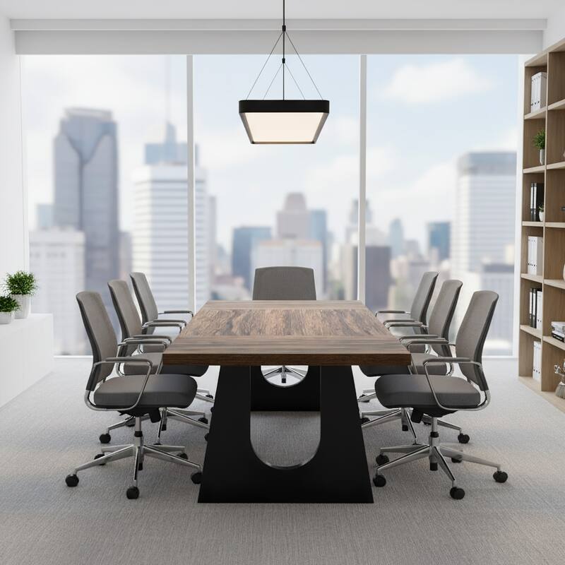 Wood Conference Table Oka Rectangular Office Meeting Room Desk