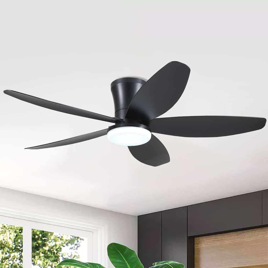 36/42/48 Inches Flush Mount Ceiling Fan for Small Room,Living Room,Bedroom,Patio