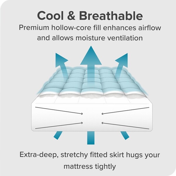 Bare home pillow top cheap mattress pad