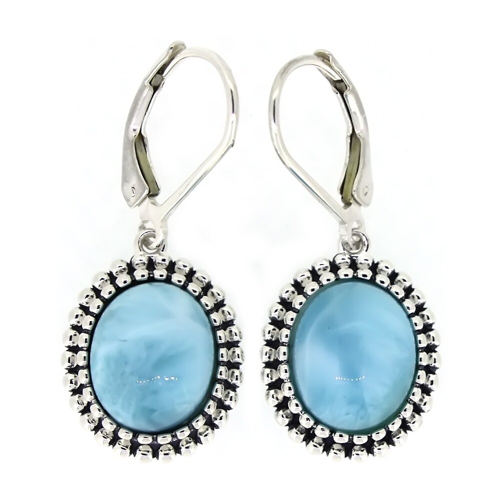 Larimar Earrings | Find Great Jewelry Deals Shopping at Overstock