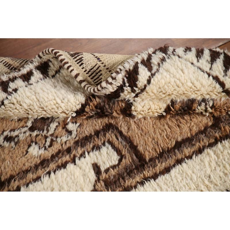 Anatolian Oriental Runner Rug Hand-knotted Natural Dye Wool Carpet - 3'7"x 11'2"