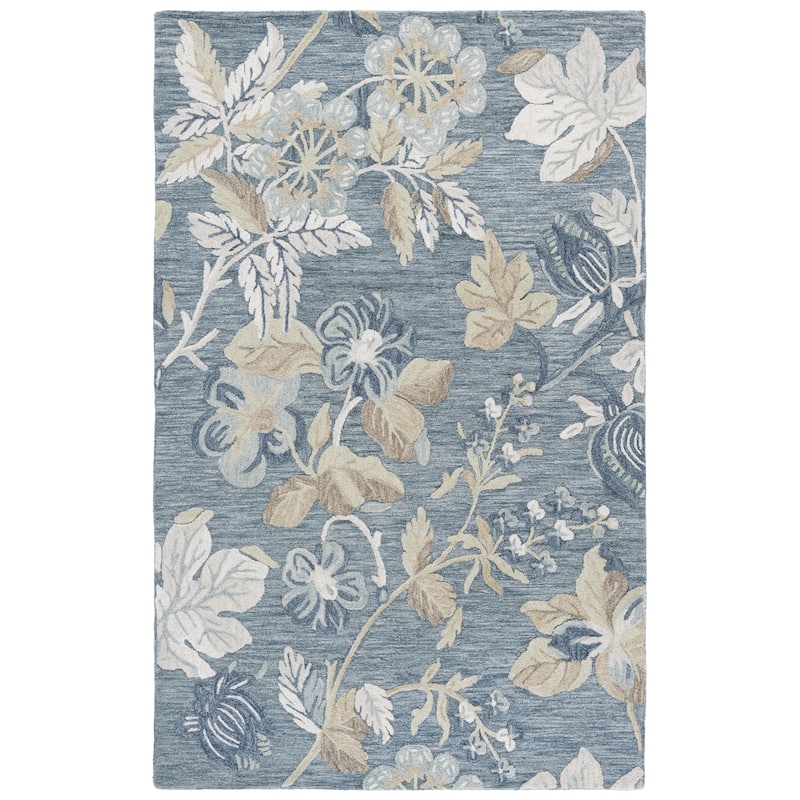 SAFAVIEH Handmade Jardin Novka Floral Wool Rug