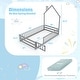preview thumbnail 5 of 20, Costway Twin Size Montessori Floor Bed for Toddler with Lockable Door