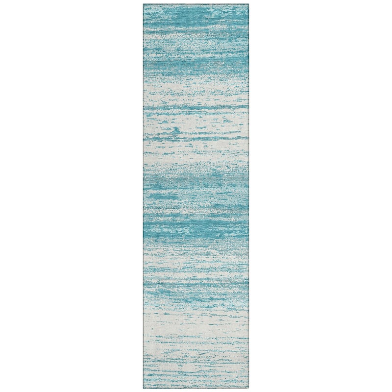 Machine Washable Indoor/ Outdoor Chantille Ombre Stripes Rug