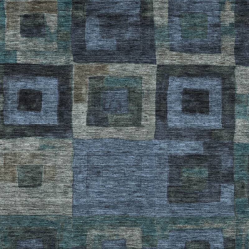 HomeRoots Geometric Transitional Rectangle Outdoor Rug