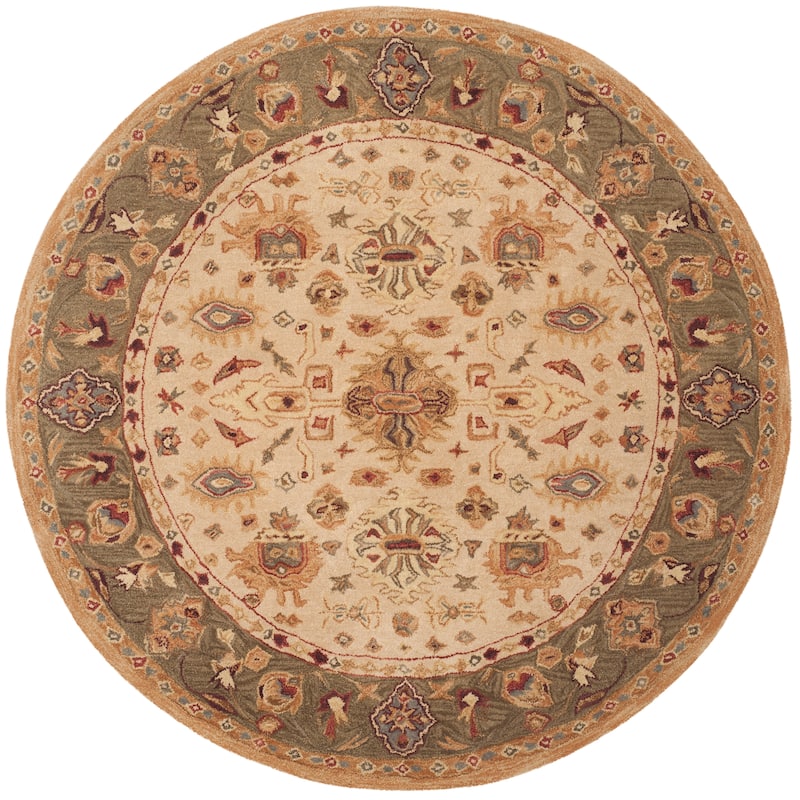 SAFAVIEH Handmade Anatolia Bibbi Traditional Oriental Hand-spun Wool Rug