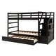 preview thumbnail 24 of 24, Twin-Over-Twin Multifunctional Trundle Bunk Bed with Stairs with Twin Size Trundle and 3 Storage Stairs