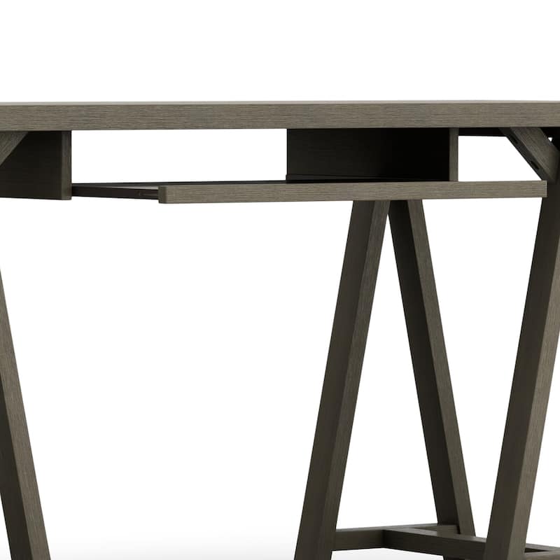 WYNDENHALL Hawkins SOLID WOOD Modern Industrial Writing Office Desk
