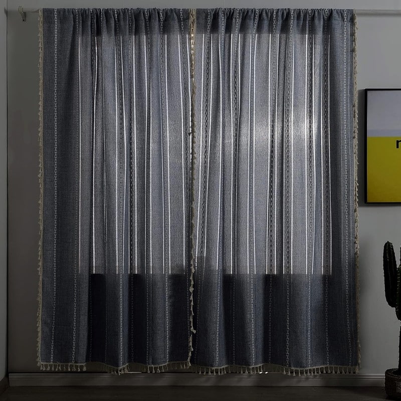 Boho Curtains for Bedroom Living Room 63 Inch