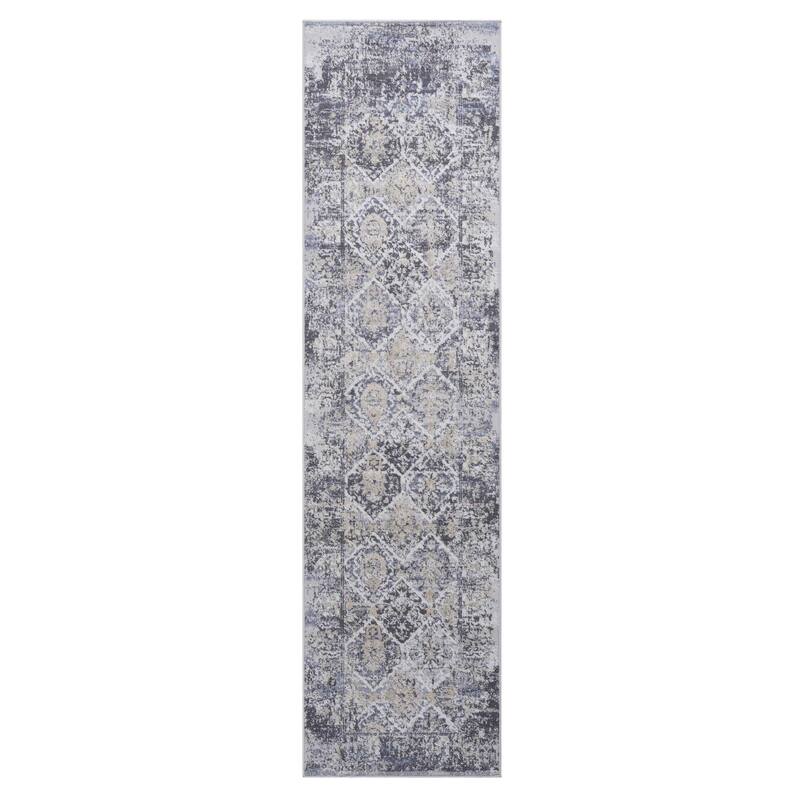 LOOM & LUXE Collection 2X3 Brown/Striped Non-Shedding Area Rug - 96" D x 26" W x 0.28" H