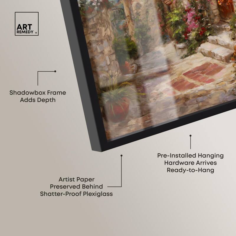 Mediterranean Charm I Shadowbox by Art Remedy
