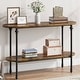 preview thumbnail 3 of 4, Vintage 2 Tier Console Table with Storage, Sofa Table for Entryway