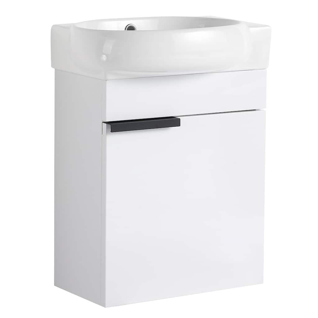 Topcraft 16-inch Wall Mount Bathroom Cabinet with Sink