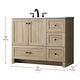 preview thumbnail 3 of 9, Elegant Lighting VF2842 Soma 42" Free Standing Single Basin Vanity Set
