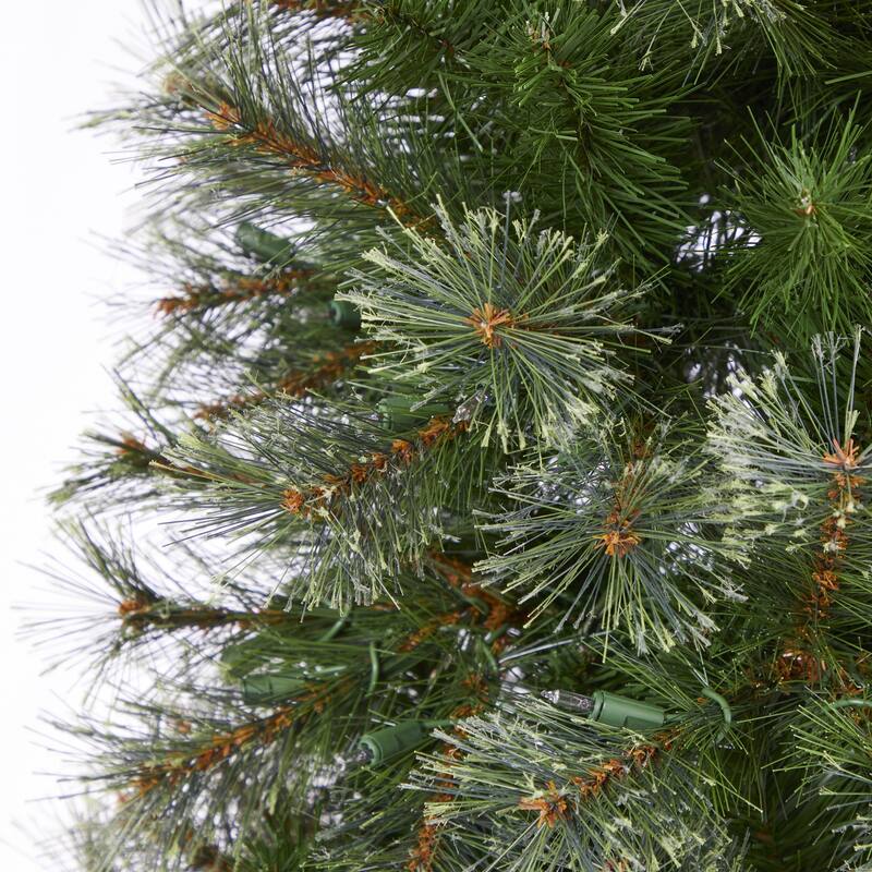 6.5ft. Cashmere Slim Artificial Christmas Tree with 350 Warm White Lights and 660 Branches - Stylish Festive X-Mas Glow