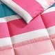 preview thumbnail 7 of 8, Nautica Kids Cru Stripe Pink Comforter Bonus Set