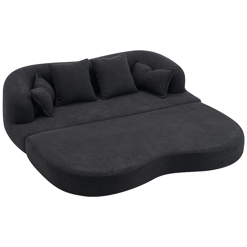 2-in-1 Foldable Sofa Bed,70 Inch Folding Boneless Couch