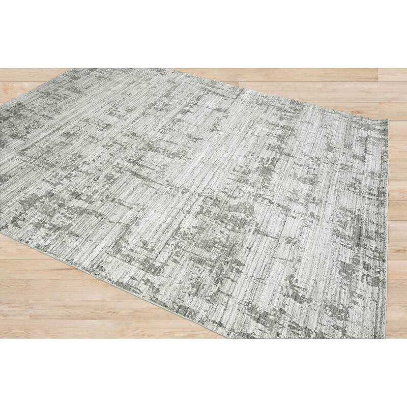 Hand Knotted 100% Wool Modern & Contemporary Oriental Area Rug Gray - 7' 10'' x 9' 10''