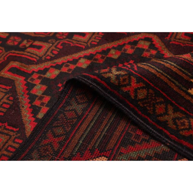 ECARPETGALLERY Hand-knotted Teimani Dark Brown Wool Rug - 3'7 x 6'3