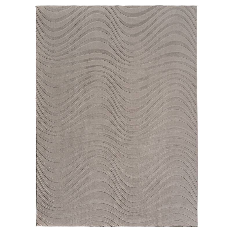 Gertmenian Vida Lomira Soft Polyester High-Low Carved Non-Slip Shag Indoor Area Rug