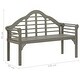 preview thumbnail 15 of 30, vidaXL Patio Queen Bench with Cushion 53.1" Solid Acacia Wood - 53.2" x 21.7" x 37.4"