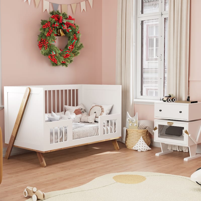 4-in-1 Convertible Baby Crib