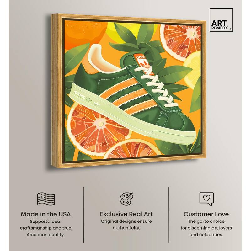 Citrus Sneaker Canvas by Art Remedy
