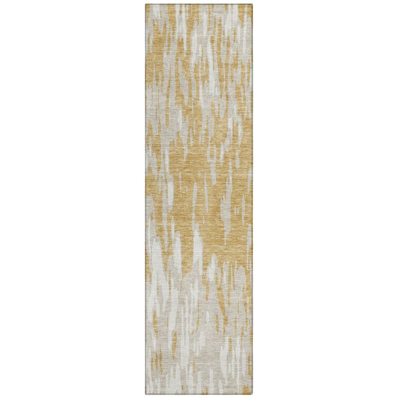 Machine Washable Indoor/ Outdoor Abstract Chantille Rug