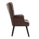 preview thumbnail 6 of 62, Fabric Upholstered Tufted Wingback Living Room Chair With Wooden Legs