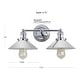 preview thumbnail 79 of 176, JONATHAN Y Florence Metal Shade Sconce
