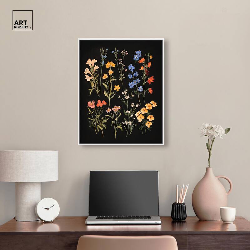 Darkling Daisies II Canvas by Art Remedy