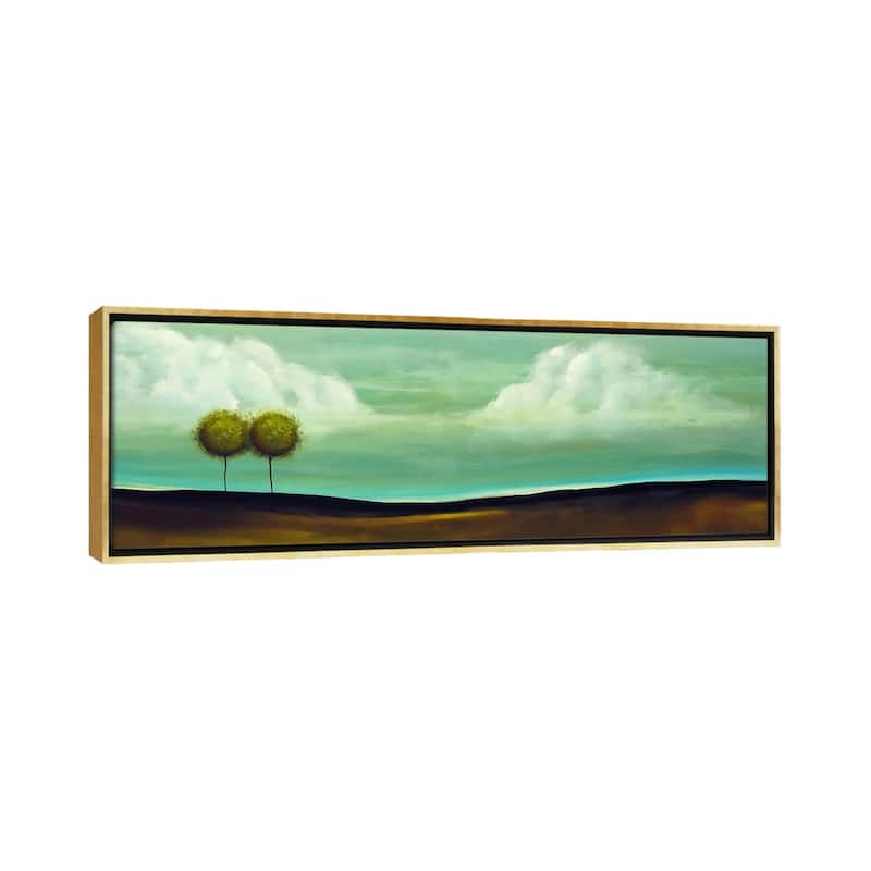 iCanvas "Happily Ever After" by Heather Offord Framed Canvas Print - 24x72 - Gold