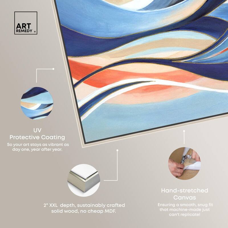 Glowing Blue I Canvas by Art Remedy