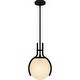 preview thumbnail 6 of 4, Matte Black One Light Pendant from the Quoizel Pendant Collection