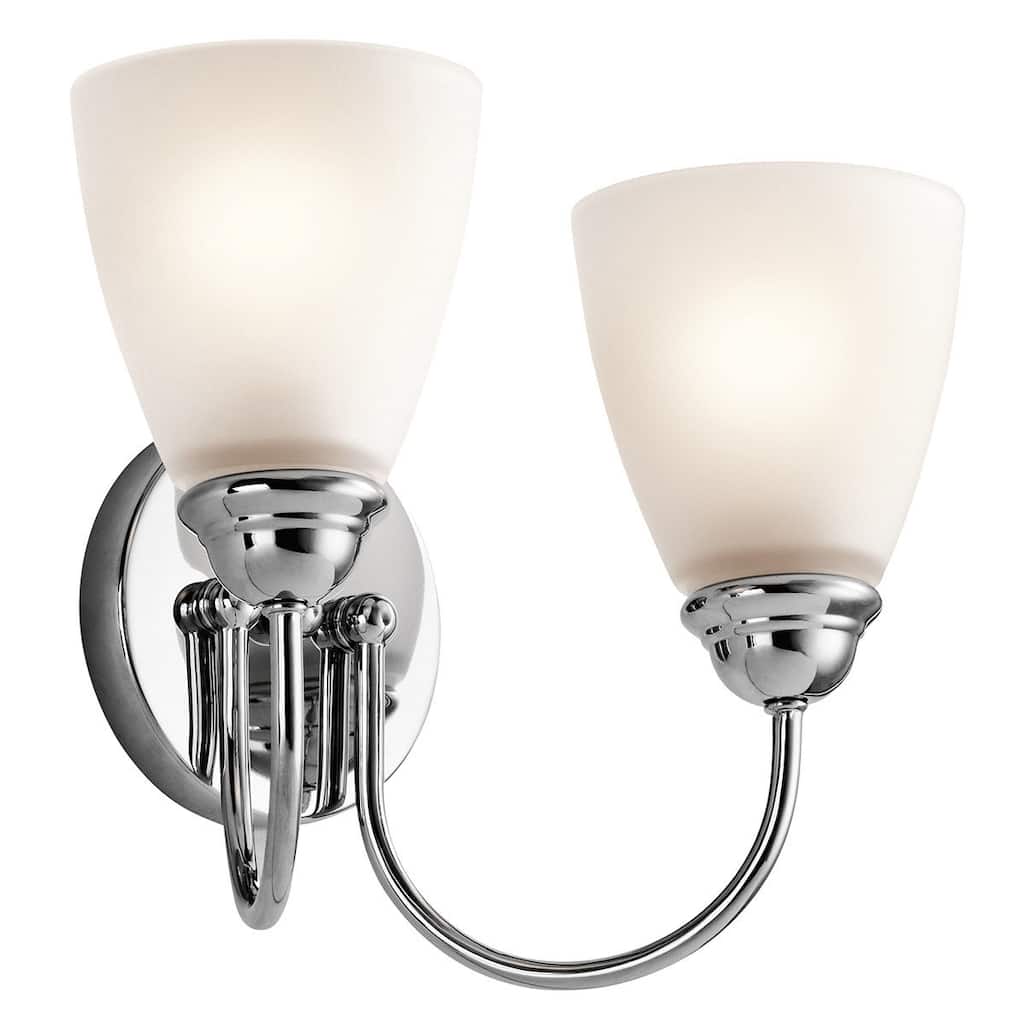 Kichler Jolie 2 Light 13" Wide LED Bathroom Vanity Light with Satin
