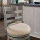 preview thumbnail 7 of 43, Verona Linen Ladder Back Swivel Bar Stool by iNSPIRE Q Classic