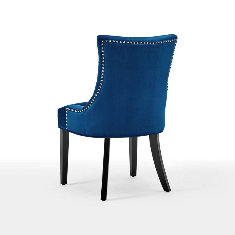 Silver Orchid Kornman Velvet Dining Side Chairs (Set of 2)