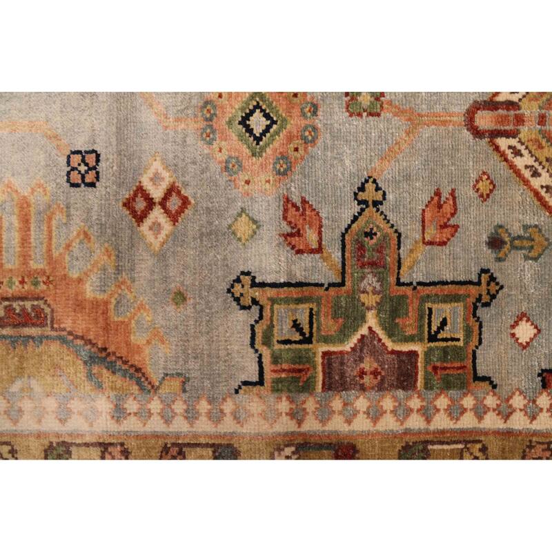 ECARPETGALLERY Hand-knotted Jules Sultane Grey Wool Rug - 6'0 x 8'11