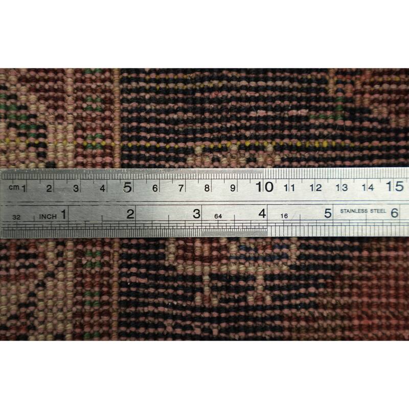 Hand Knotted Oriental 100% Wool Carpet Traditional Tribal Red Shiraz Area Rug - 5' 6'' X 3' 8''