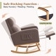 preview thumbnail 67 of 105, HOMYKA Rocking Chair for Nursery with Footrest
