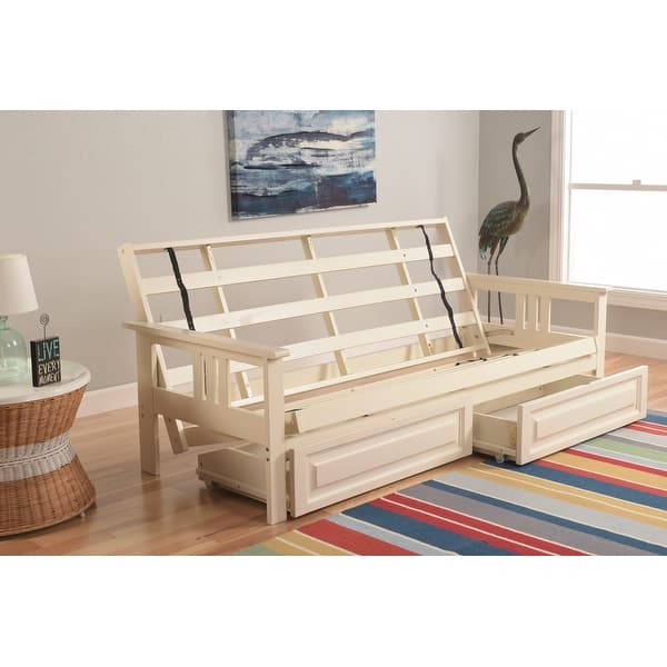 Somette Monterey Futon Frame with Storage Drawers, Mattress Not