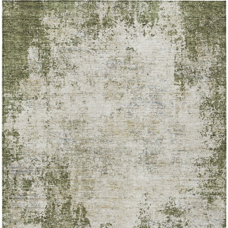 HomeRoots Abstract Transitional Rectangle Outdoor Rug