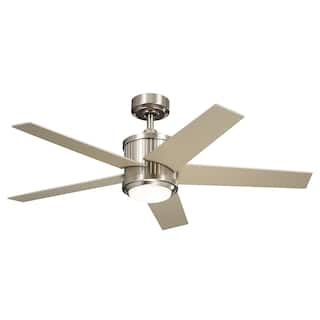 Kichler Lighting Brahm 48 inch Integrated LED Indoor Brushed Stainless Steel Ceiling Fan