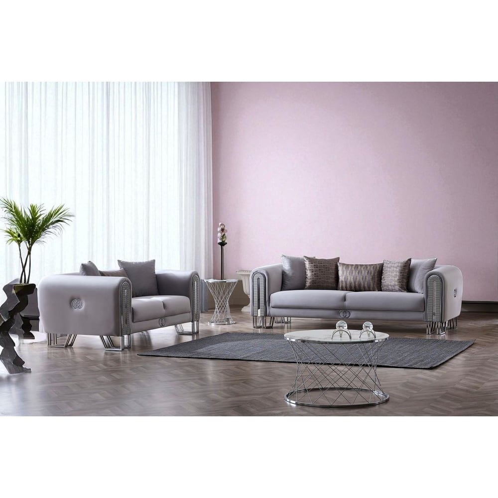 Estenia 2 Pieces Living Room Sets 1 Sofa 1 Loveseat