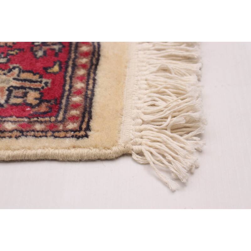 ECARPETGALLERY Hand-knotted Pako Persian 18 Of 20 Cream Wool Rug - 2'7 x 10'2