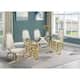 Option 5pcs - Gold Chrome - Cream