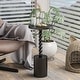 preview thumbnail 2 of 4, COZAYH Wood Pedestal End table, Modern Drink Table with Base, Round Martini Table for Small Space Living Room, Bedroom